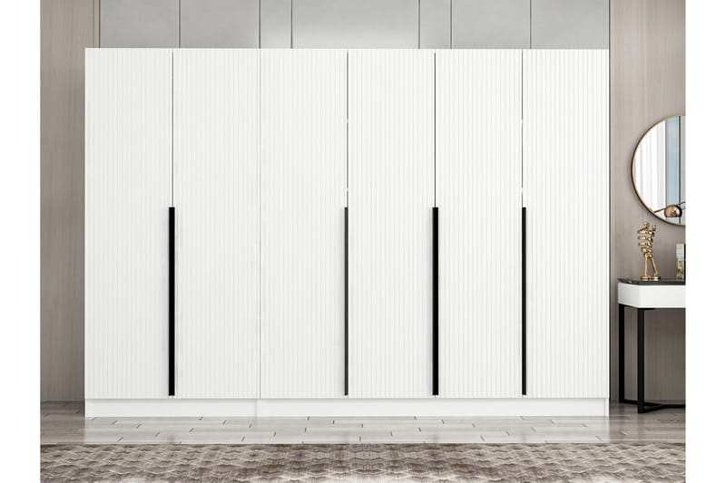 Fruitland Garderob 270 cm - Vit - Förvaring - Klädförvaring - Garderob & garderobssystem