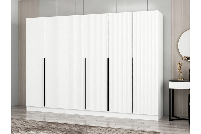 Fruitland Garderob 270 cm - Vit - Förvaring - Klädförvaring - Garderob & garderobssystem
