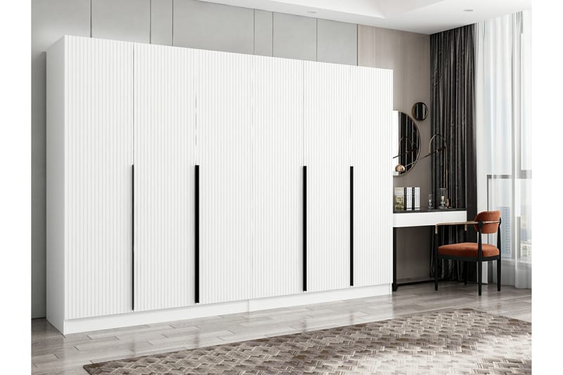 Fruitland Garderob 270 cm - Vit - Förvaring - Klädförvaring - Garderob & garderobssystem