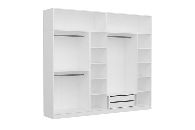 Fruitland Garderob 270 cm - Vit - Förvaring - Klädförvaring - Garderob & garderobssystem
