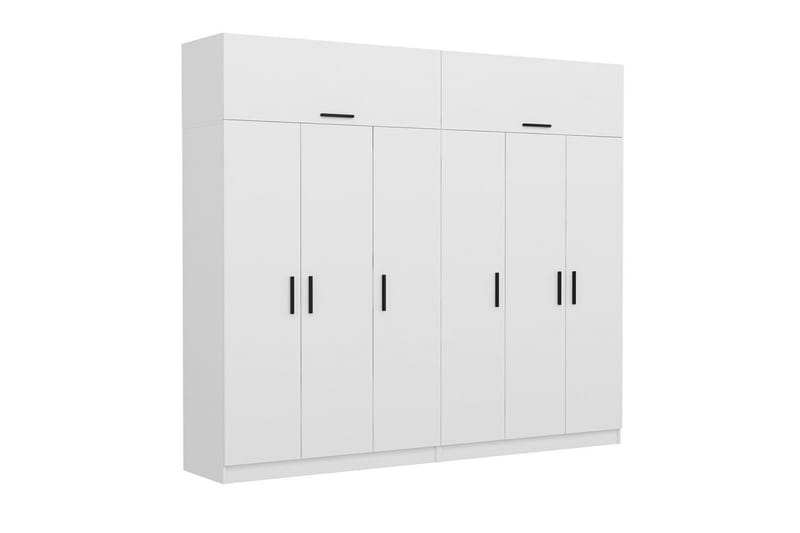 Fruitland Garderob 270 cm - Vit - Förvaring - Klädförvaring - Garderob & garderobssystem