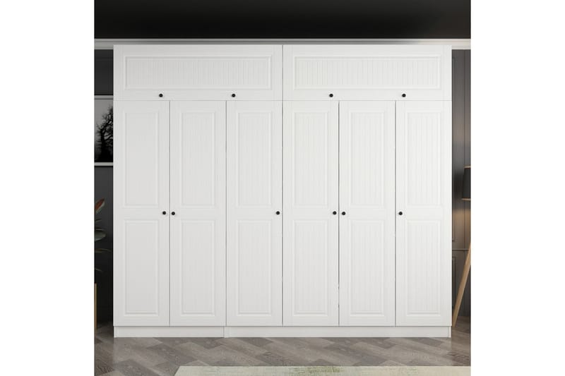 Fruitland Garderob 270 cm - Vit - Förvaring - Klädförvaring - Garderob & garderobssystem