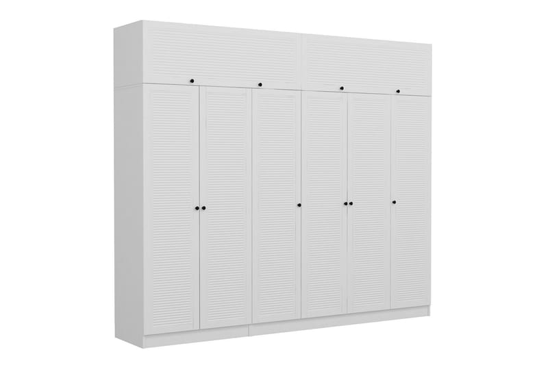 Fruitland Garderob 270 cm - Vit - Förvaring - Klädförvaring - Garderob & garderobssystem