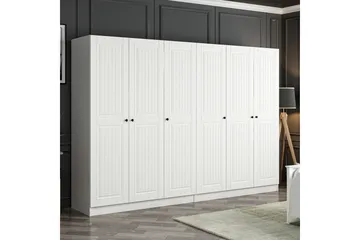 Fruitland Garderob 270 cm - Vit - Förvaring - Klädförvaring - Garderob & garderobssystem