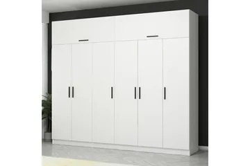 Fruitland Garderob 270 cm - Vit - Förvaring - Klädförvaring - Garderob & garderobssystem