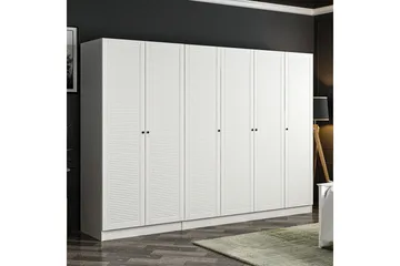 Fruitland Garderob 270 cm - Vit - Förvaring - Klädförvaring - Garderob & garderobssystem