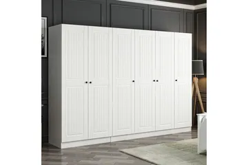 Fruitland Garderob 270 cm - Vit - Förvaring - Klädförvaring - Garderob & garderobssystem