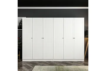 Fruitland Garderob 270 cm - Vit - Förvaring - Klädförvaring - Garderob & garderobssystem