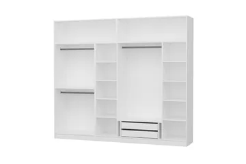 Fruitland Garderob 270 cm - Vit - Förvaring - Klädförvaring - Garderob & garderobssystem