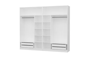 Fruitland Garderob 270 cm - Vit - Förvaring - Klädförvaring - Garderob & garderobssystem