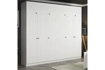 Fruitland Garderob 270 cm - Vit - Förvaring - Klädförvaring - Garderob & garderobssystem