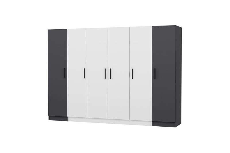 Fruitland Garderob 270 cm - Vit/Grå - Förvaring - Klädförvaring - Garderob & garderobssystem