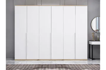 Fruitland Garderob 270x206 cm - Vit - Förvaring - Klädförvaring - Garderob & garderobssystem