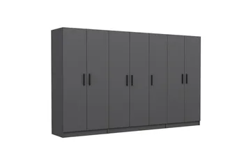 Fruitland Garderob 315 cm - Antracit - Förvaring - Klädförvaring - Garderob & garderobssystem
