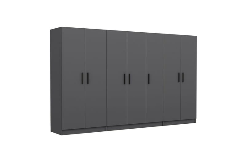 Fruitland Garderob 315 cm - Antracit - Förvaring - Klädförvaring - Garderob & garderobssystem