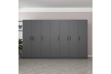 Fruitland Garderob 315 cm - Antracit - Förvaring - Klädförvaring - Garderob & garderobssystem