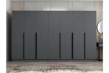 Fruitland Garderob 315 cm - Antracit - Förvaring - Klädförvaring - Garderob & garderobssystem