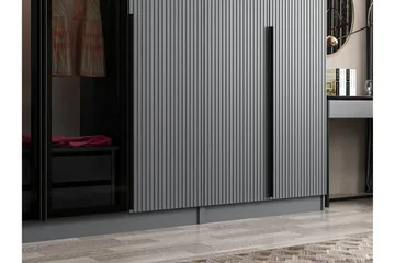 Fruitland Garderob 315 cm - Antracit - Förvaring - Klädförvaring - Garderob & garderobssystem