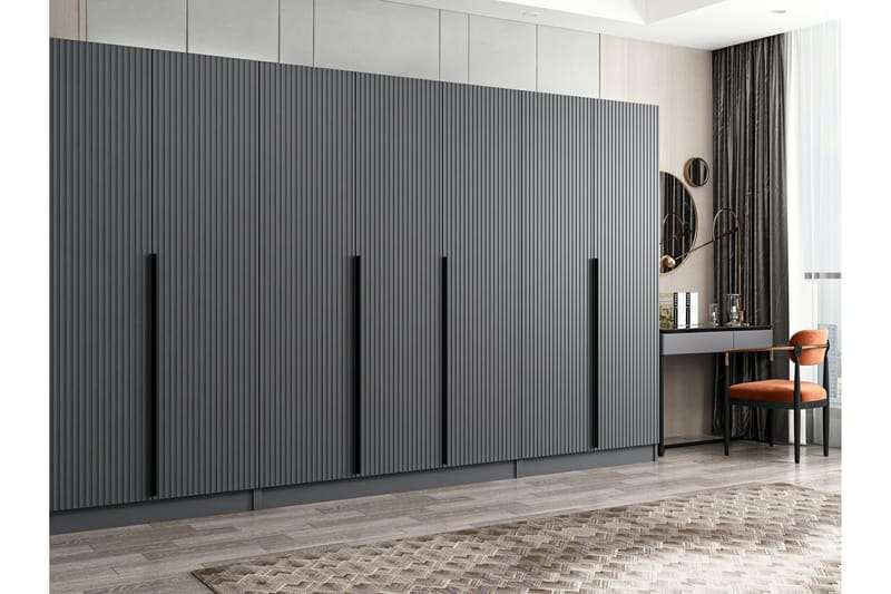 Fruitland Garderob 315 cm, Antracit