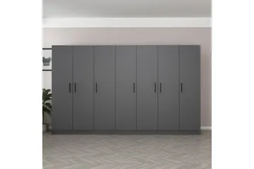 Fruitland Garderob 315 cm - Antracit - Förvaring - Klädförvaring - Garderob & garderobssystem