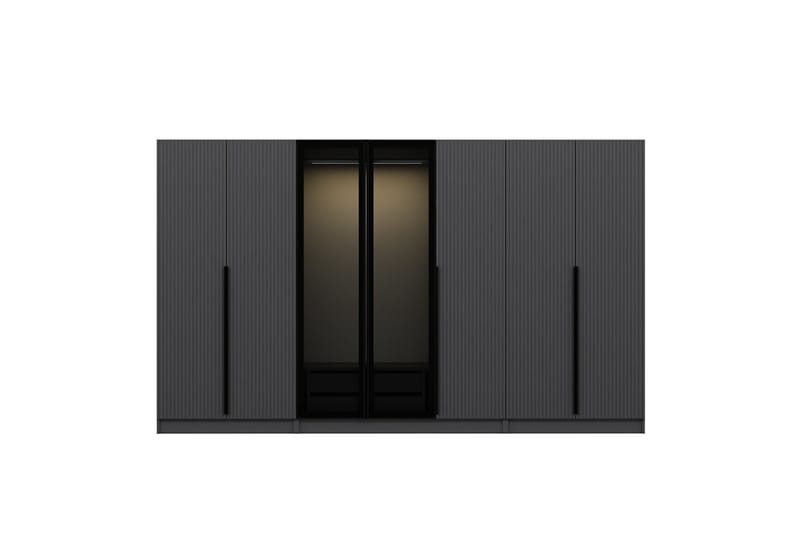 Fruitland Garderob 315 cm - Antracit - Förvaring - Klädförvaring - Garderob & garderobssystem
