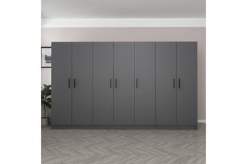 Fruitland Garderob 315 cm - Antracit - Förvaring - Klädförvaring - Garderob & garderobssystem