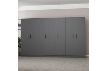 Fruitland Garderob 315 cm - Antracit - Förvaring - Klädförvaring - Garderob & garderobssystem