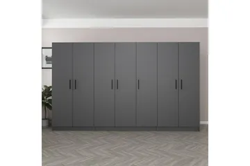 Fruitland Garderob 315 cm - Antracit - Förvaring - Klädförvaring - Garderob & garderobssystem