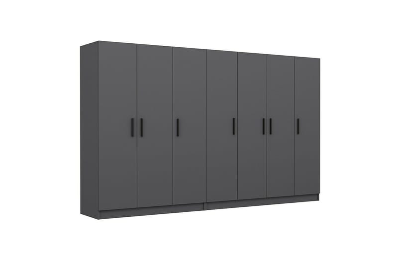 Fruitland Garderob 315 cm - Antracit - Förvaring - Klädförvaring - Garderob & garderobssystem
