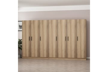 Fruitland Garderob 315 cm - Ek - Förvaring - Klädförvaring - Garderob & garderobssystem