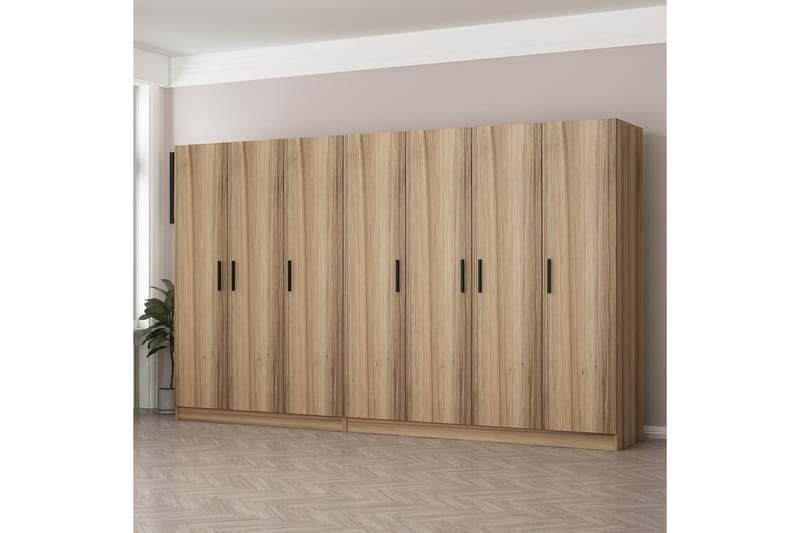 Fruitland Garderob 315 cm - Ek - Förvaring - Klädförvaring - Garderob & garderobssystem