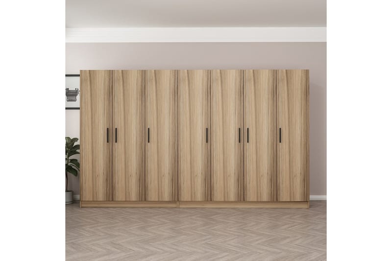 Fruitland Garderob 315 cm - Ek - Förvaring - Klädförvaring - Garderob & garderobssystem