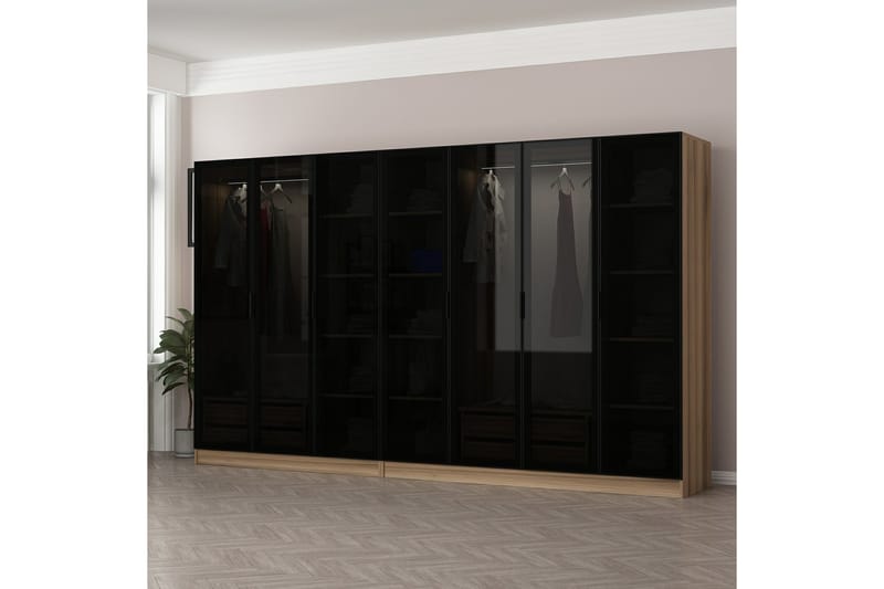 Fruitland Garderob 315 cm - Ek - Förvaring - Klädförvaring - Garderob & garderobssystem