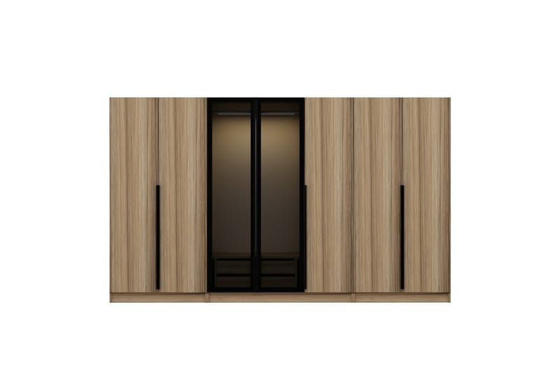 Fruitland Garderob 315 cm - Ek - Förvaring - Klädförvaring - Garderob & garderobssystem