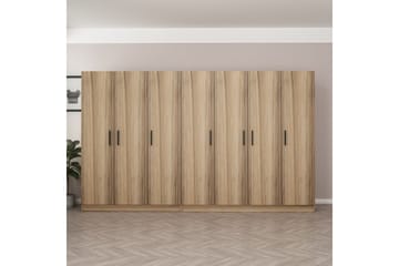 Fruitland Garderob 315 cm - Ek - Förvaring - Klädförvaring - Garderob & garderobssystem
