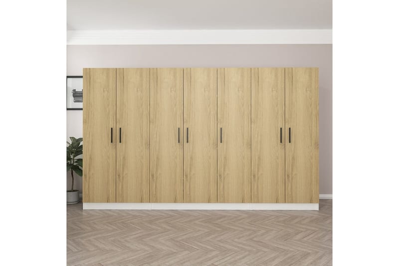 Fruitland Garderob 315 cm - Valnöt - F�örvaring - Klädförvaring - Garderob & garderobssystem
