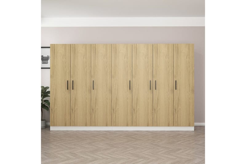 Fruitland Garderob 315 cm - Valnöt - Förvaring - Klädförvaring - Garderob & garderobssystem