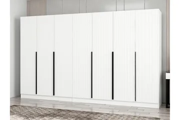 Fruitland Garderob 315 cm - Vit - Förvaring - Klädförvaring - Garderob & garderobssystem