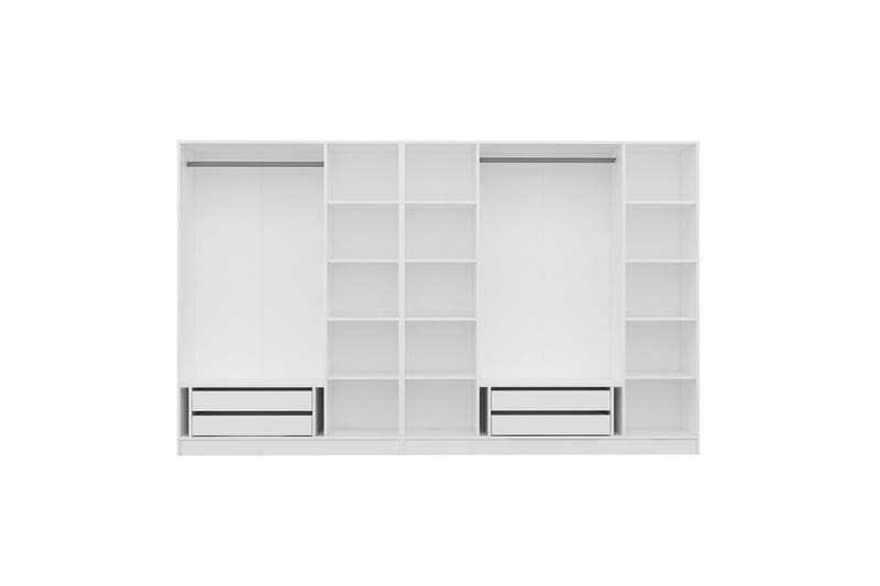 Fruitland Garderob 315 cm - Vit - Förvaring - Klädförvaring - Garderob & garderobssystem