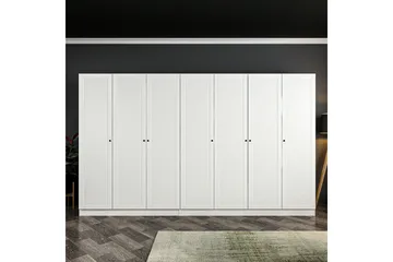 Fruitland Garderob 315 cm - Vit - Förvaring - Klädförvaring - Garderob & garderobssystem