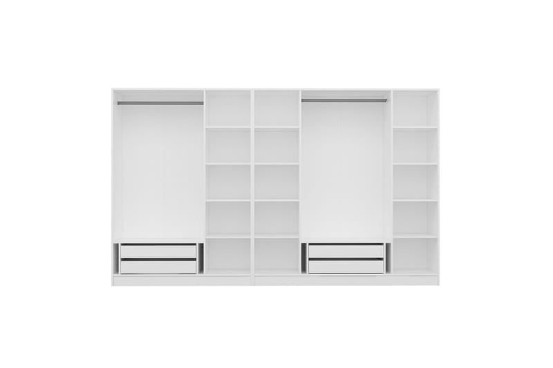 Fruitland Garderob 315 cm - Vit - Förvaring - Klädförvaring - Garderob & garderobssystem