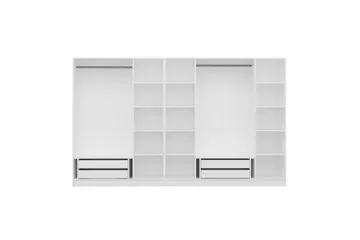 Fruitland Garderob 315 cm - Vit - Förvaring - Klädförvaring - Garderob & garderobssystem