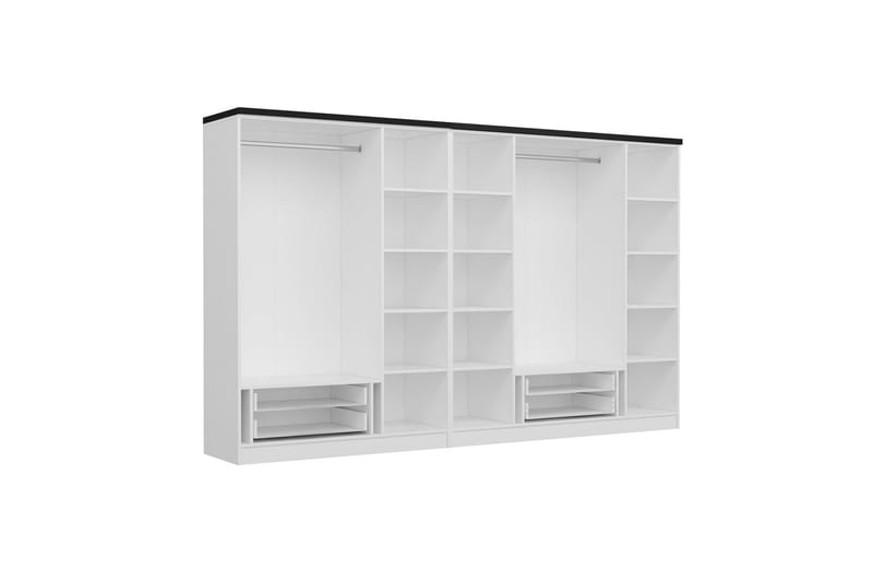 Fruitland Garderob 315 cm - Vit - Förvaring - Klädförvaring - Garderob & garderobssystem