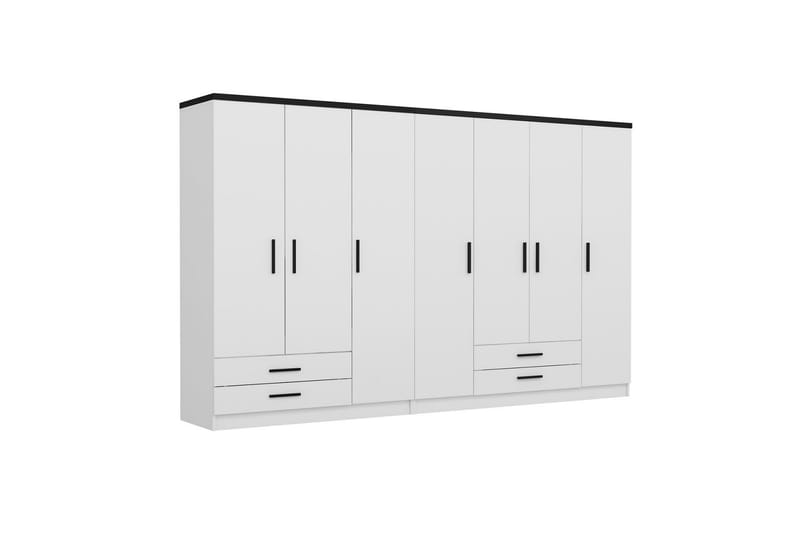 Fruitland Garderob 315 cm - Vit - Förvaring - Klädförvaring - Garderob & garderobssystem