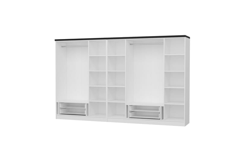 Fruitland Garderob 315 cm - Vit - Förvaring - Klädförvaring - Garderob & garderobssystem