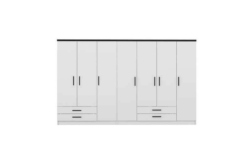 Fruitland Garderob 315 cm - Vit - Förvaring - Klädförvaring - Garderob & garderobssystem