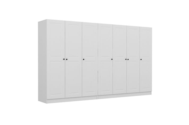 Fruitland Garderob 315 cm - Vit - Förvaring - Klädförvaring - Garderob & garderobssystem