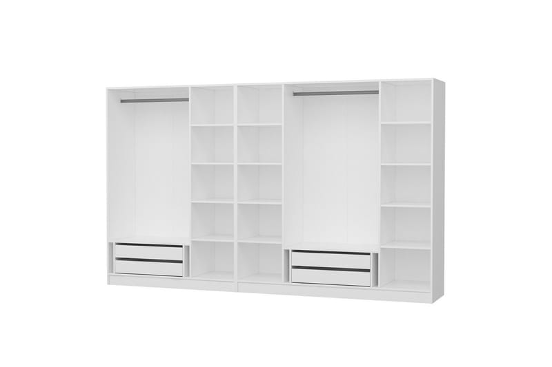 Fruitland Garderob 315 cm - Vit - Förvaring - Klädförvaring - Garderob & garderobssystem