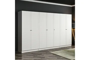 Fruitland Garderob 315 cm - Vit - Förvaring - Klädförvaring - Garderob & garderobssystem