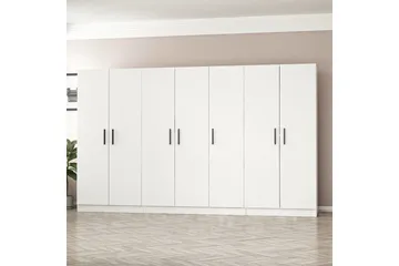 Fruitland Garderob 315 cm - Vit - Förvaring - Klädförvaring - Garderob & garderobssystem